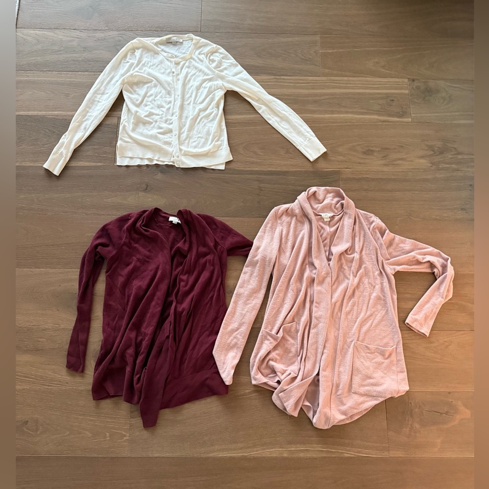Set of 3 Loft Cardigans - size Small